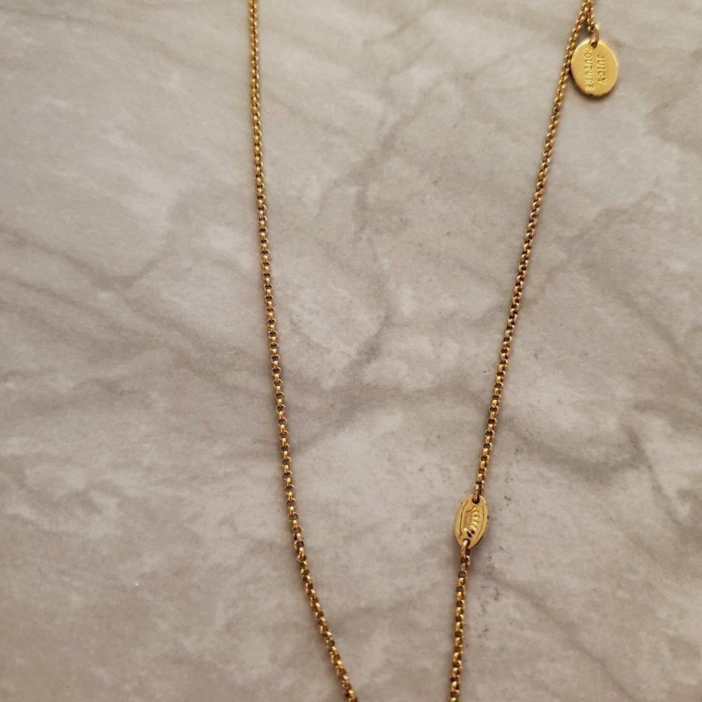 🌟 Juicy Couture Rhinestones Crystals Pave Star Friends Charm Necklace 🌟 - Picture 8 of 10